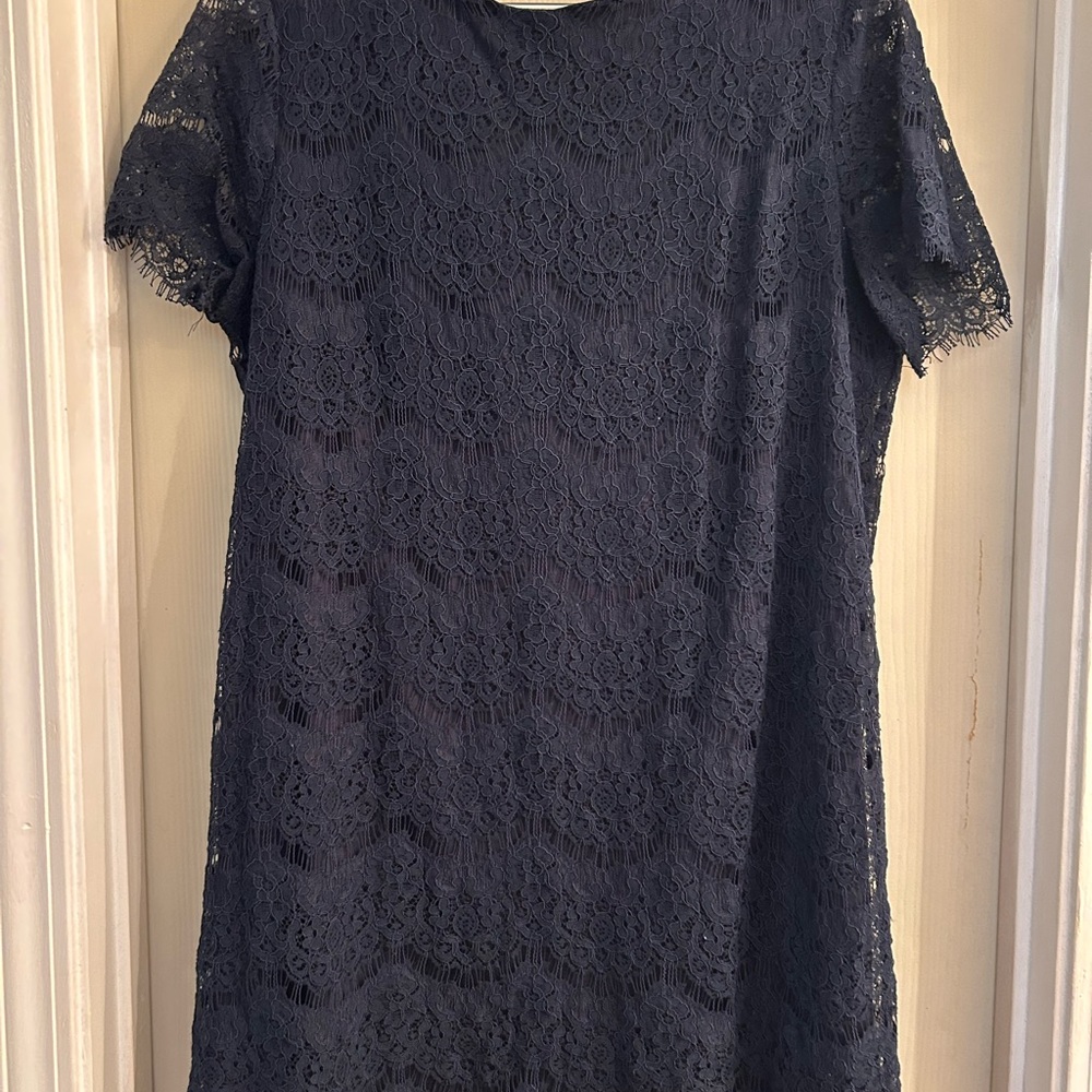 Lulu's Blue Sheath Mini Dress with Flutter Sleeves